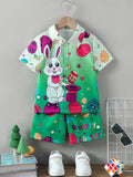 Easter Bunny Short Sleeve Top + Shorts Suit