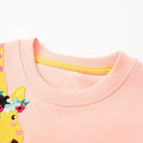 Giraffe Appliqu¡§| Long-Sleeved Sweater