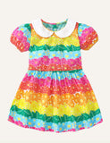 Flower Print Short Sleeve Dress