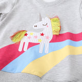 Unicorn Appliqu¡§| Sweater