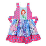 Digital Print Sleeveless Princess Dress