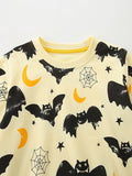 Halloween Bat Printing Suit