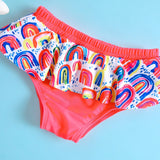 Rainbow Printing Swimsuit