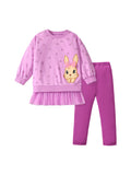 Rabbit Embroidered Patch Leisure Suit
