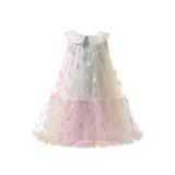 Patch Mesh Princess Dress