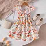 Flower Printing and Dyeing Dress