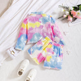 Tie-Dye Jacket + Tie-Dye Shorts