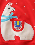 Alpaca Appliqu¡§| Polka Dot Sweatshirt - CCMOM