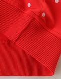 Alpaca Appliqu¡§| Polka Dot Sweatshirt - CCMOM