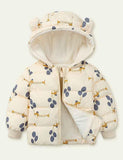Animal Print down Cotton Jacket