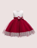 Bow Mesh Party Dress - CCMOM