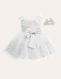 Bow Mesh Sleeveless Dress - CCMOM