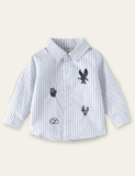 Cactus Embroidered Long Sleeve Shirt