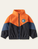 Cartoon Bighead Carp Appliqu¡§| Polar Fleece Jacket