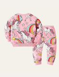 Cartoon Printed Two-Piece Set - CCMOM