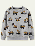Excavator Printed Sweatshirt - CCMOM