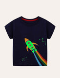Glowing Rainbow Rocket T-shirt - CCMOM