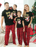 Happy Santa Claus Printed Family Matching Pajamas - CCMOM