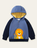 Lion Embroidery Thickening Hoodie - CCMOM