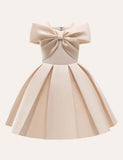 Toddler Girl Bow Suspenders Party Slip Dress
