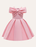 Toddler Girl Bow Suspenders Party Slip Dress - CCMOM