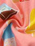 Toddler Girl Ice-cream Print Splice Striped Sleeveless Tank Dress - CCMOM