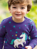 Unicorn Appliqu¡§| Sweatshirt