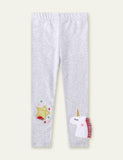 Unicorn Appliqu¨¦ Tassel Leggings - CCMOM